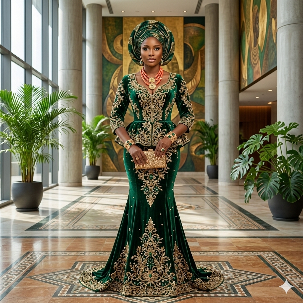 Brand fabric display showing quality Nigerian textiles